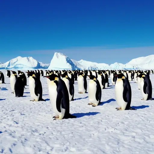 企鹅原产于南半球。