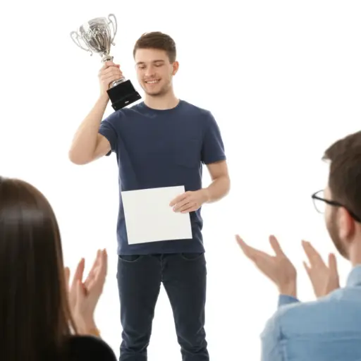 他的获奖感言非常简短。