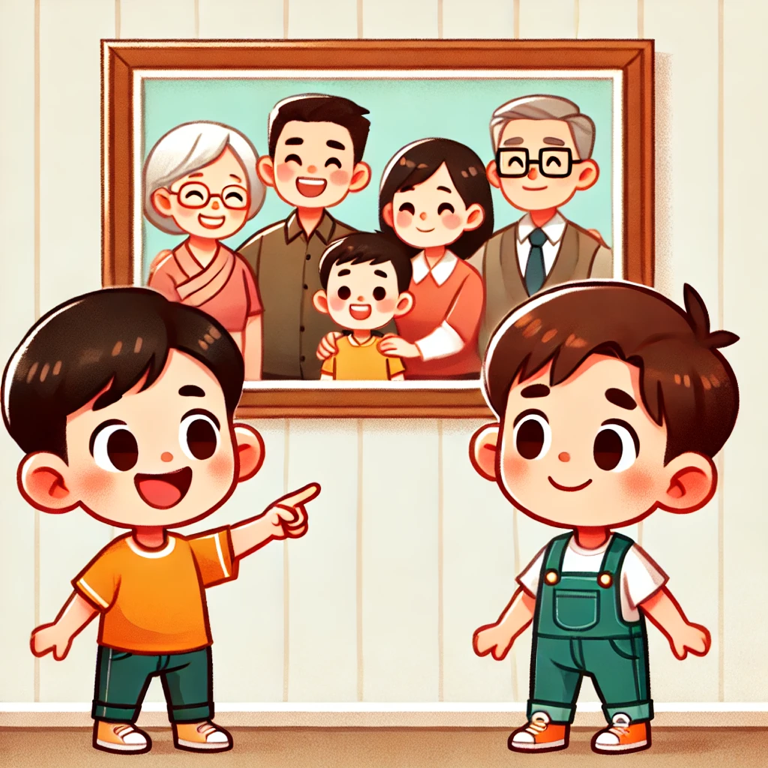 这是我的家人。