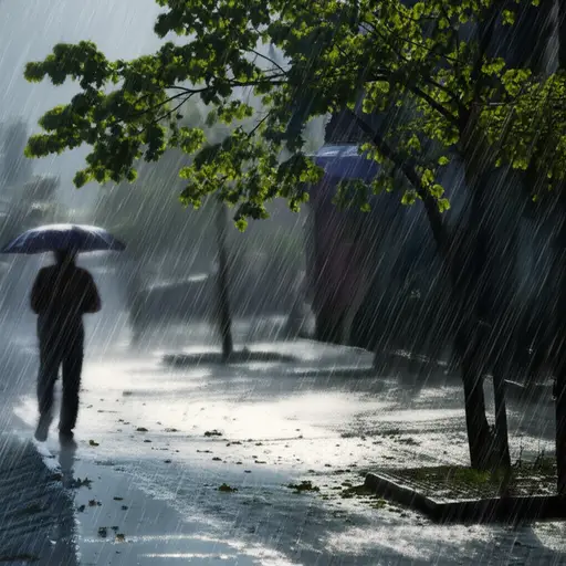 在这种暴风雨天出门是个愚蠢的想法。