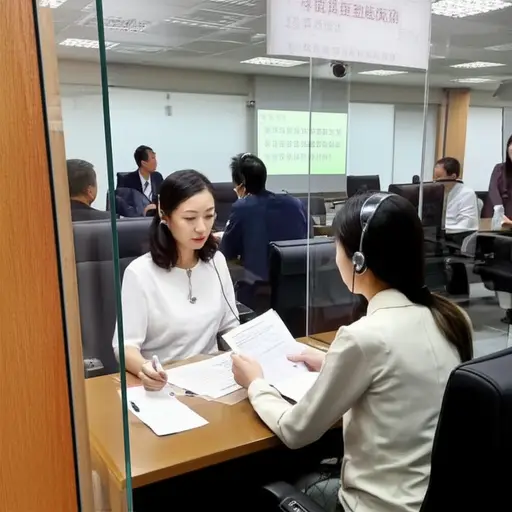 她是一名口译员，在会议期间将英语翻译成法语。