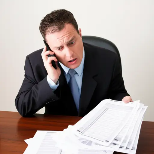 他打电话说急需这些文件。