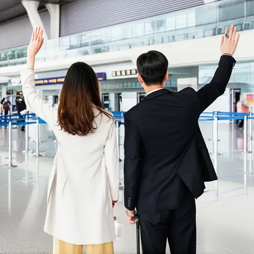 我们在机场说了再见。