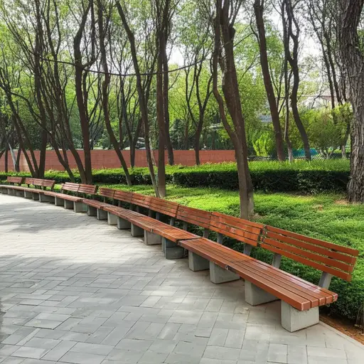 公园里没有人。