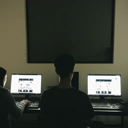 我们在网上聊天到很晚。