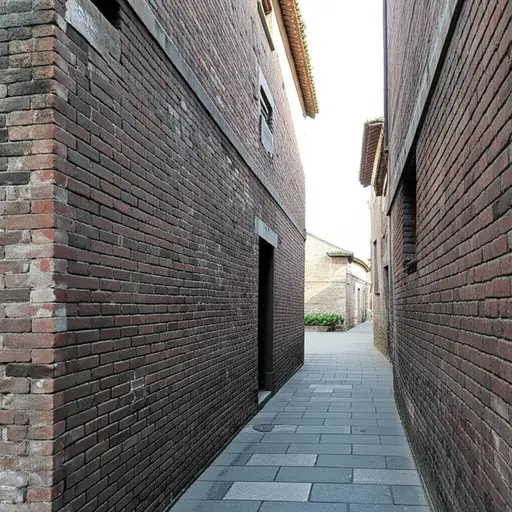 这座老城区的道路系统是一个复杂的网络。