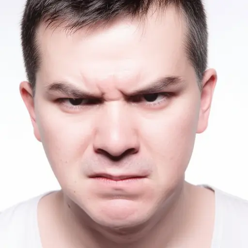 他显然很生气，因为他脸都红了。