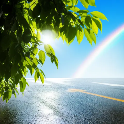 雨后，空气感觉格外纯净。