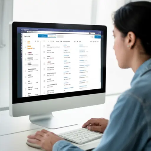 我快速浏览了电子邮件的内容。