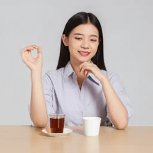 “您想喝咖啡还是茶？”“哪个都行，谢谢。”