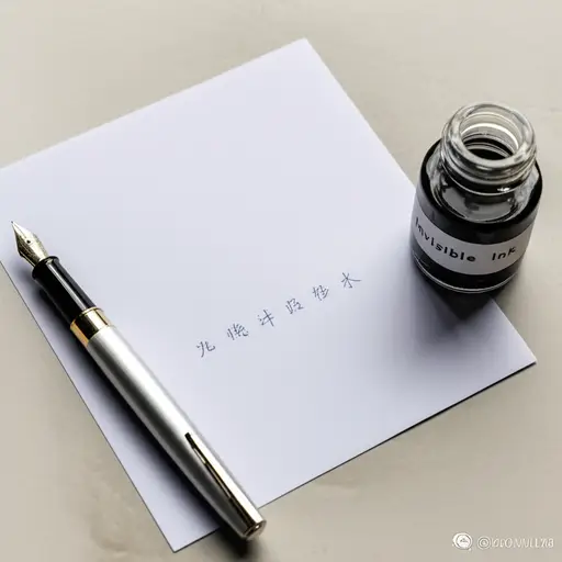 一些秘密信息是用隐形墨水书写的。