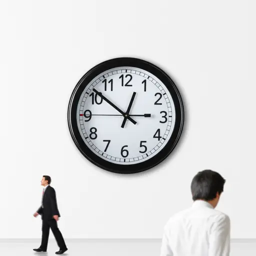 我直到九点才到工作单位。