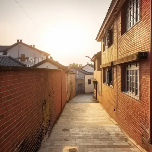 她住在镇子的东南边。