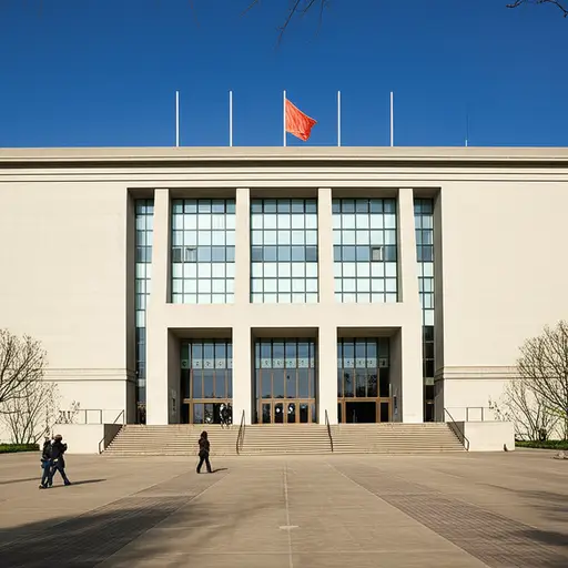 博物馆的前面非常令人印象深刻。