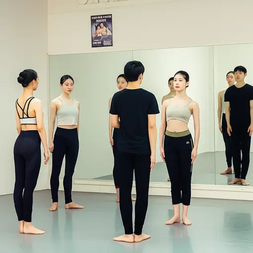 他们为演出练习了很久的舞蹈。