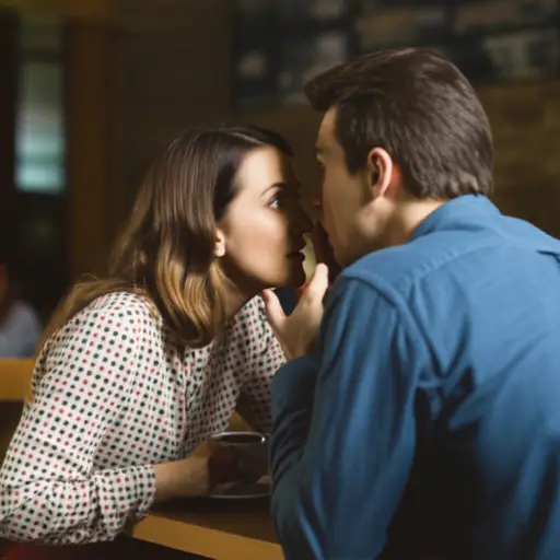 她打断并告诉那个人她是一名秘密间谍。