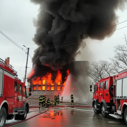 那是一场非常大的火灾。