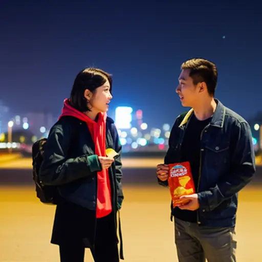 电影结束后，我们可以去我家吃你最喜欢的薯片。