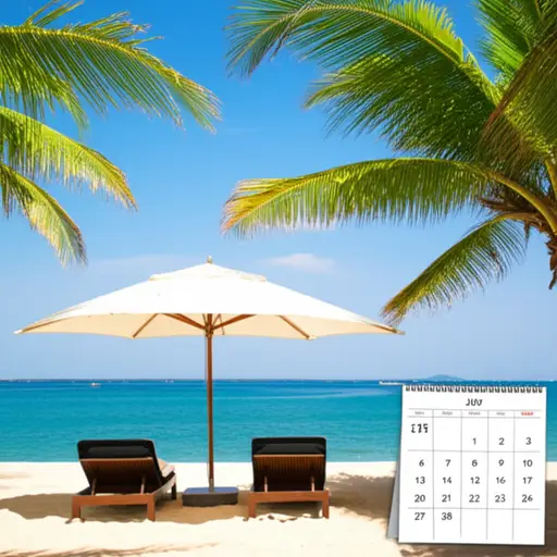 我整个七月都在度假。