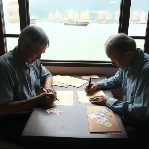 在电子邮件出现之前的年代，我的祖父母常与海外的朋友通信。