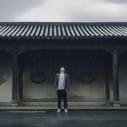 我忘记带伞了，现在下雨了。