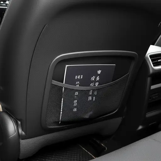 检查汽车座椅后面的口袋，看看说明书在不在里面。