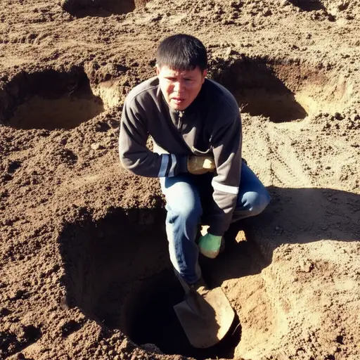 我开始挖掘，但那是徒劳的。