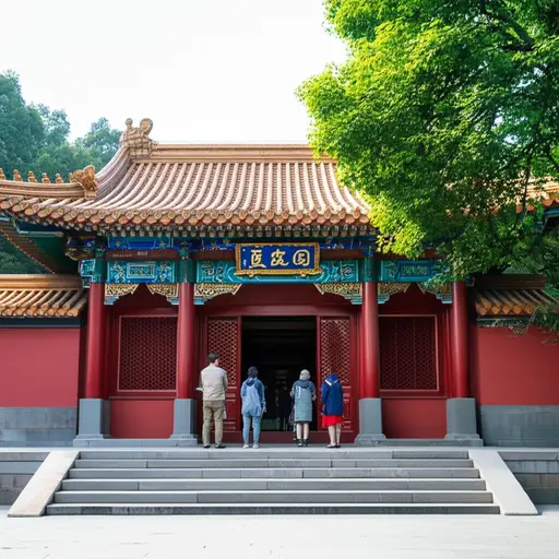 我们参观了一座佛教寺庙。