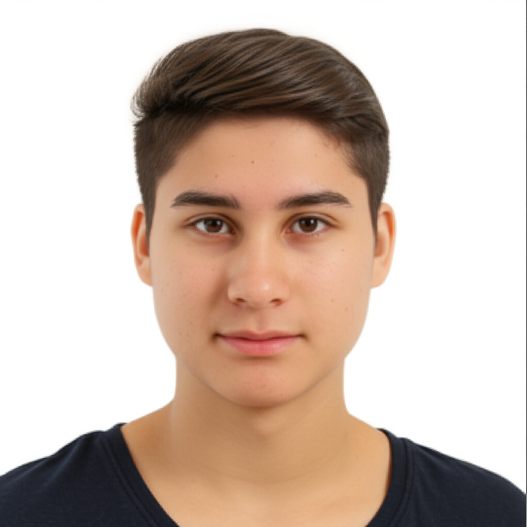 这是一张证件照。