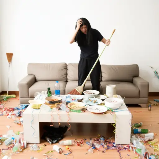 又一次，聚会之后我得收拾烂摊子。