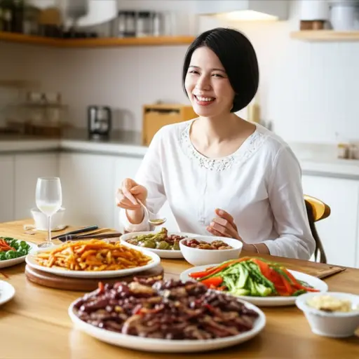 我妈妈为我做了一顿特别的晚餐。