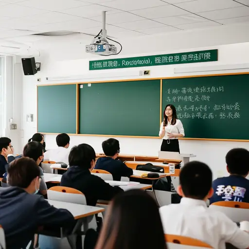 在第一节课上，老师解释了规则和课程内容。