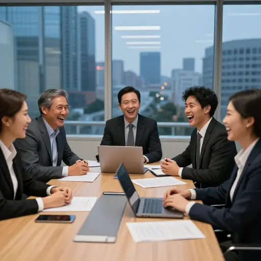 在艰难的会议之后，和同事开怀大笑是释放情绪的绝佳方式。