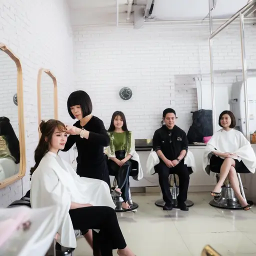 婚礼前，所有女性通常都会去发型师那里。