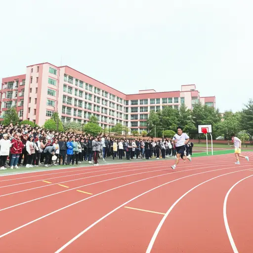 这是一项学校间的比赛，涉及多种运动。