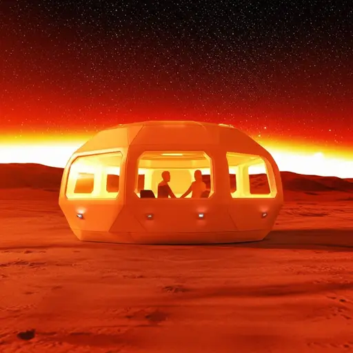 也许有一天我们会住在火星上。