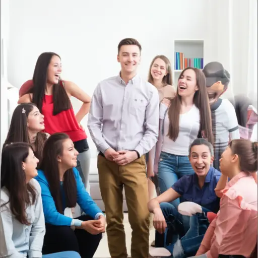 我邀请了十个或十一个朋友。