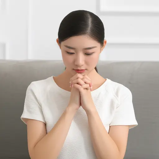 她不敢直视我的眼睛，因为她在说谎。