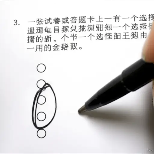 圈出你认为正确的答案。