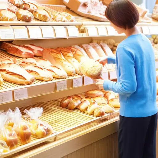 我妈妈经常去那家商店买面包。