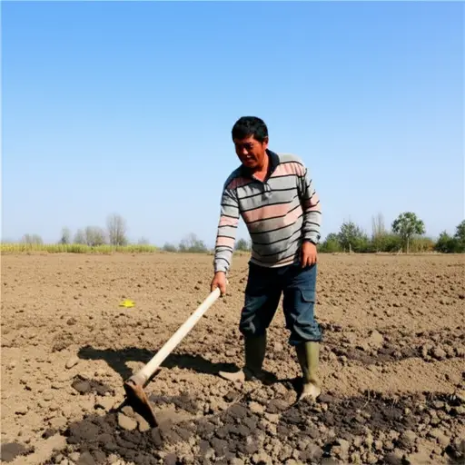 农民们在播种前会翻地。