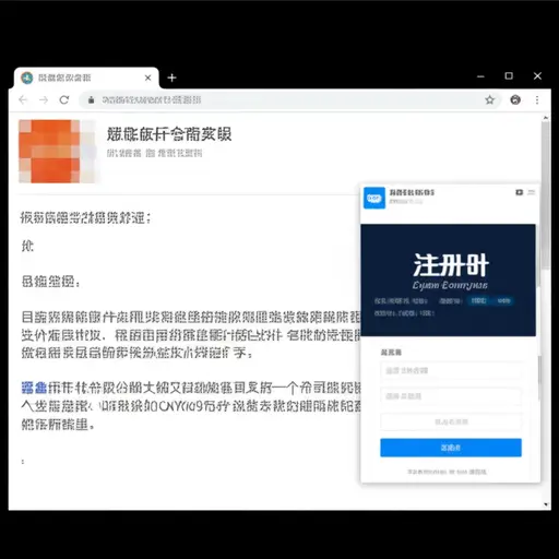邮件中的链接引导你到注册页面。