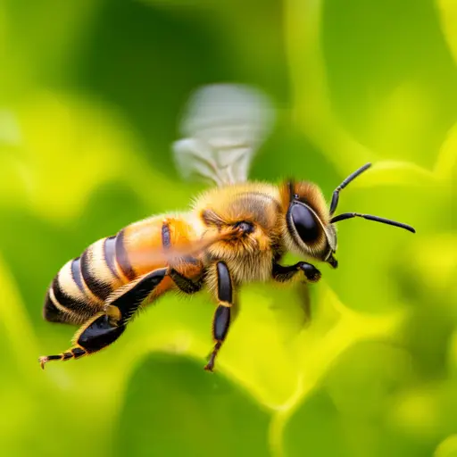 小心！有一只蜜蜂。