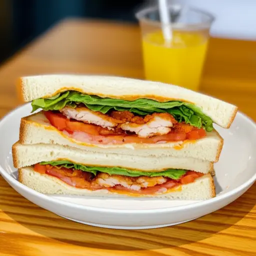 我午餐吃了一个火鸡三明治。