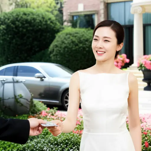 对于像她那样富有的人来说，一千美元不算什么。