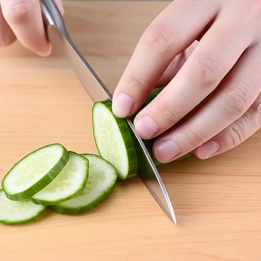 小心别切到手。