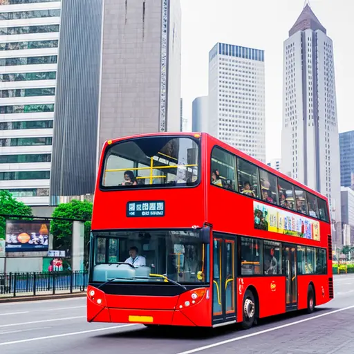 观光巴士会带我们游览城市的主要景点。