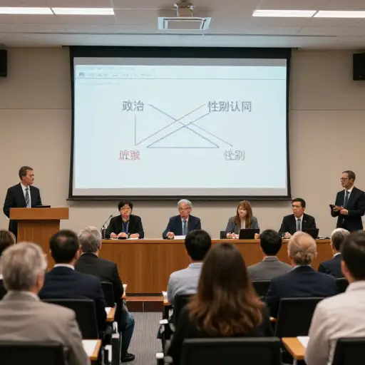 演讲者讨论了各种话题，包括政治和性别认同。