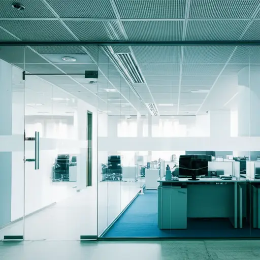 他的办公室在一楼。