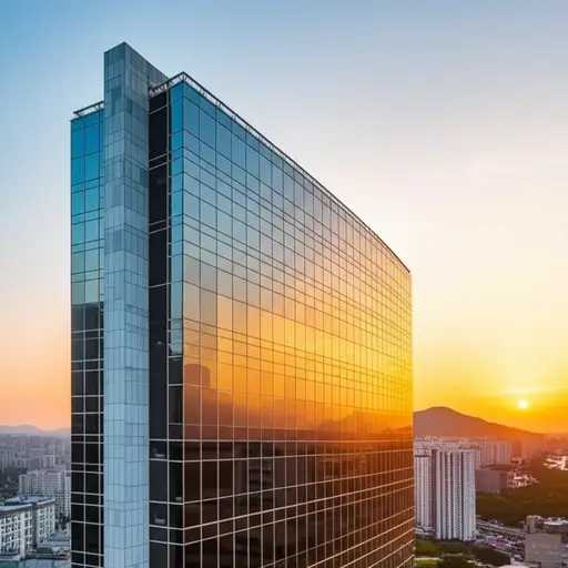 这栋建筑朝西南以捕捉日落景色。